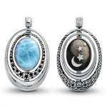 Orion Reversible Necklace - Norio00-00-Marahlago Larimar-Renee Taylor Gallery