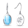 Basic Oval Earrings - Ebasi04-00-Marahlago Larimar-Renee Taylor Gallery