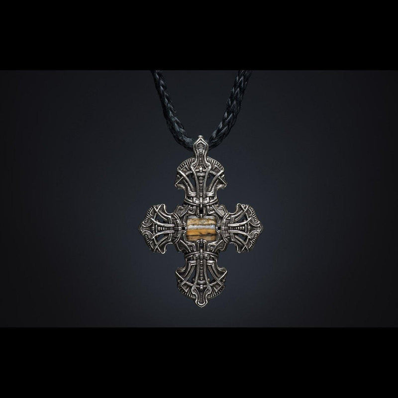 Men's Kells Cross II Necklace - P10 MT-William Henry-Renee Taylor Gallery