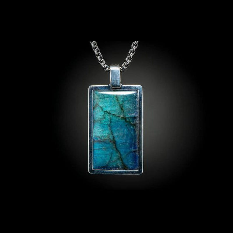 Men's Labradorite Pinnacle Necklace - P43 LAB-William Henry-Renee Taylor Gallery