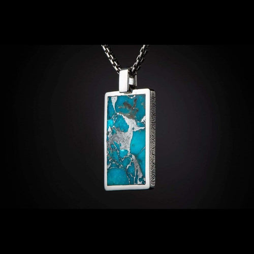 Men's Turquoise Pinnacle Necklace - P43 TQ-William Henry-Renee Taylor Gallery