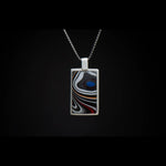 Men's Fordite Shift Necklace - P44 FD-William Henry-Renee Taylor Gallery