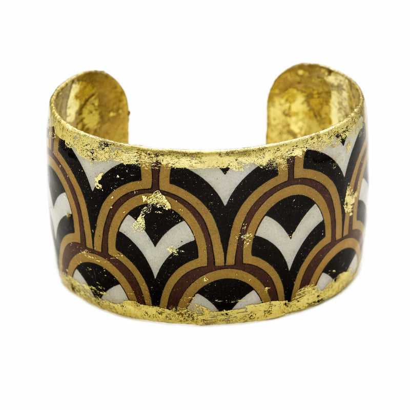 Papyrus 1.5" Gold Cuff - AC152-Evocateur-Renee Taylor Gallery