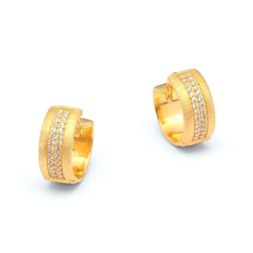 Pascala Creole Diamond Earrings - 18132158-Bernd Wolf-Renee Taylor Gallery
