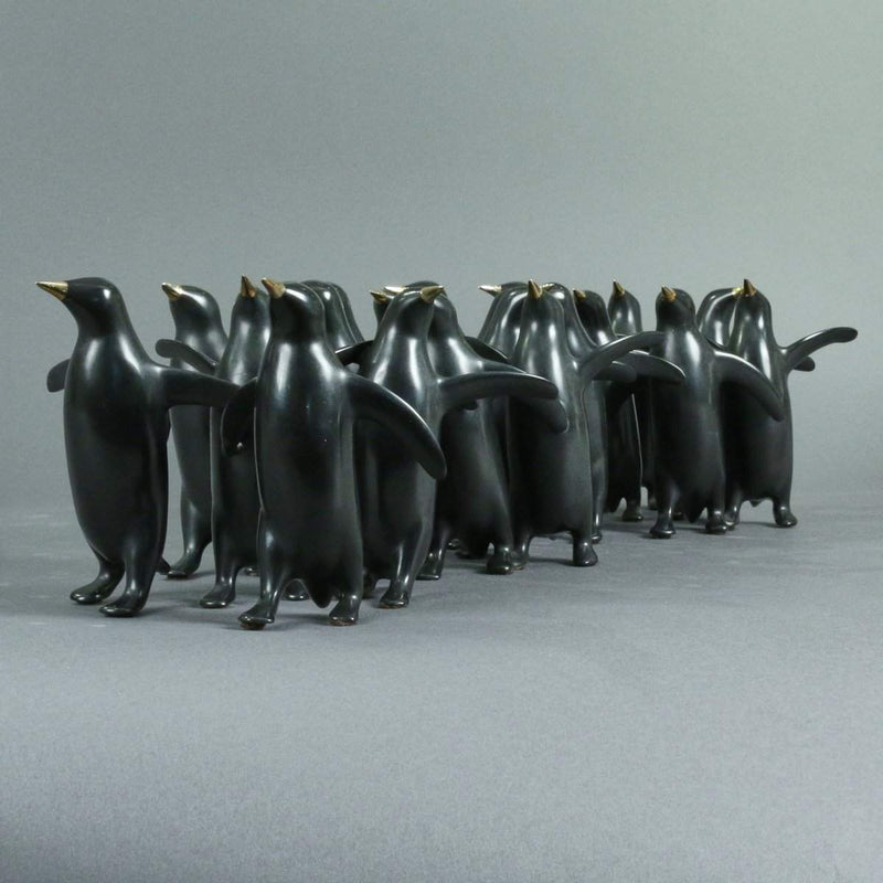 "Large Penguin Group" (x20)-Loet Vanderveen-Renee Taylor Gallery