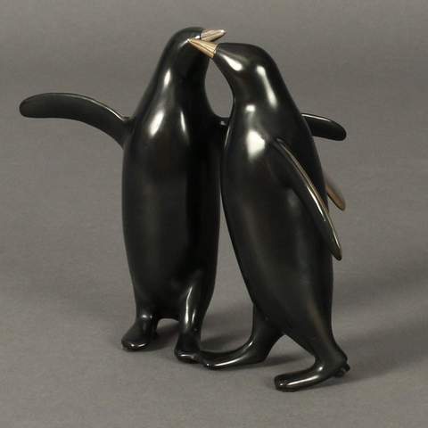 "Penguin Pair"-Loet Vanderveen-Renee Taylor Gallery