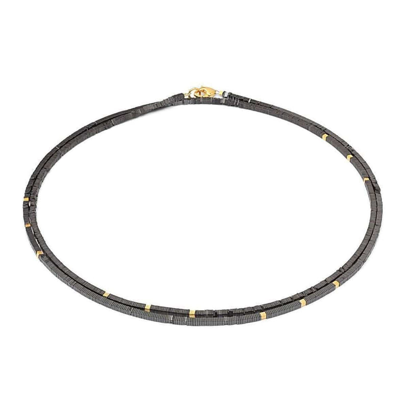 Pionga Hematite Polished Necklace - 84411276-Bernd Wolf-Renee Taylor Gallery