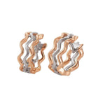 Rose Gold Plated Sterling Silver Earrings - 06/60763-Breuning-Renee Taylor Gallery