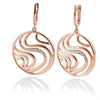 Rose Gold Plated Sterling Silver Sapphire Earrings - 06/60812-Breuning-Renee Taylor Gallery