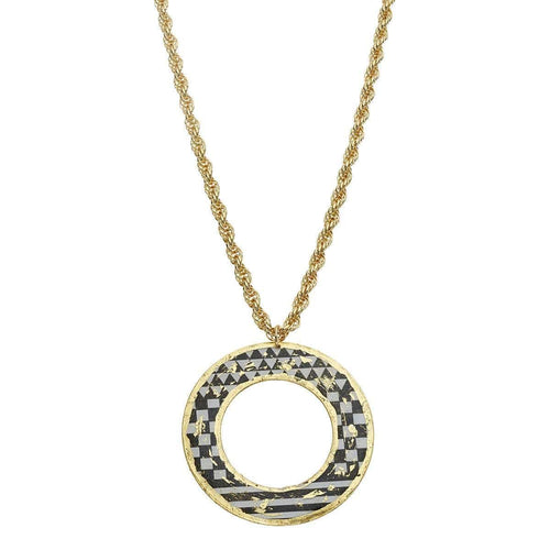 Rex "O" Necklace Gold - BW207-Evocateur-Renee Taylor Gallery