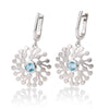 Sterling Silver Blue Topaz Earrings - 06/60714-Breuning-Renee Taylor Gallery