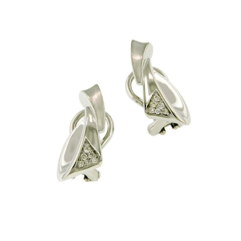 Sterling Silver Diamond Earrings - 01/83720-Breuning-Renee Taylor Gallery
