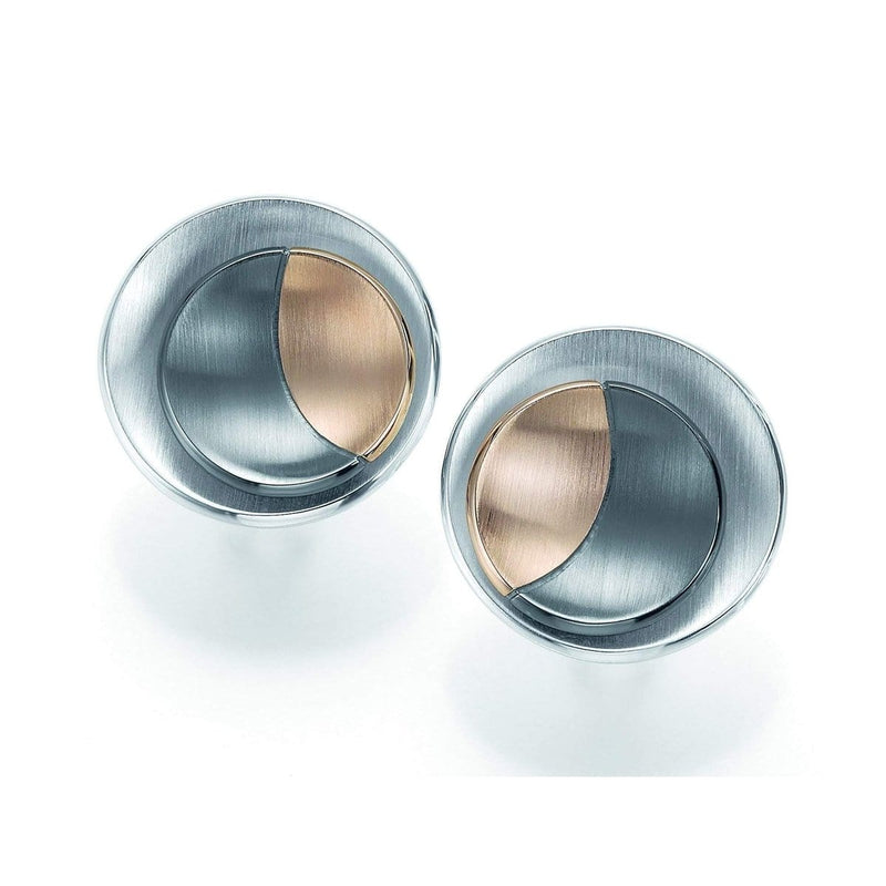 Rose Gold Plated Sterling Silver Earrings - 04/08495-Breuning-Renee Taylor Gallery