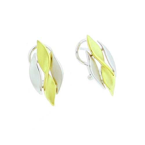 Yellow Gold Plated Sterling Silver Earrings - 04/85700-Y-Breuning-Renee Taylor Gallery