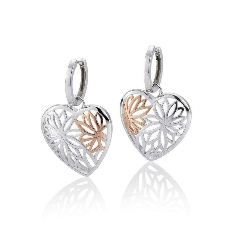 Rose Gold Plated Sterling Silver Earrings - 06/60705-Breuning-Renee Taylor Gallery