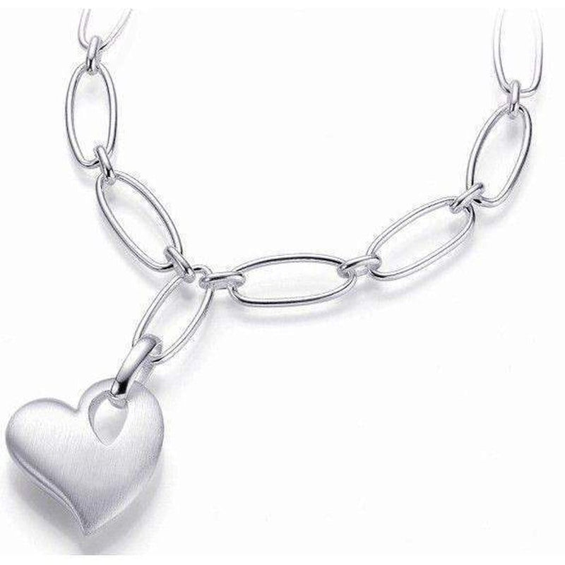 Sterling Silver Heart Necklace - 64/01057-0-Breuning-Renee Taylor Gallery
