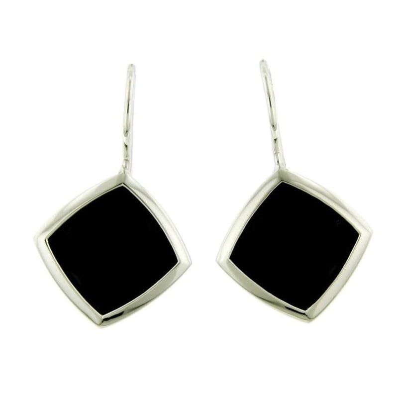 Sterling Silver Onyx Earrings - 02/83637-Breuning-Renee Taylor Gallery