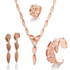 Rose Gold Plated Sterling Silver Necklace - 64/01208-Breuning-Renee Taylor Gallery