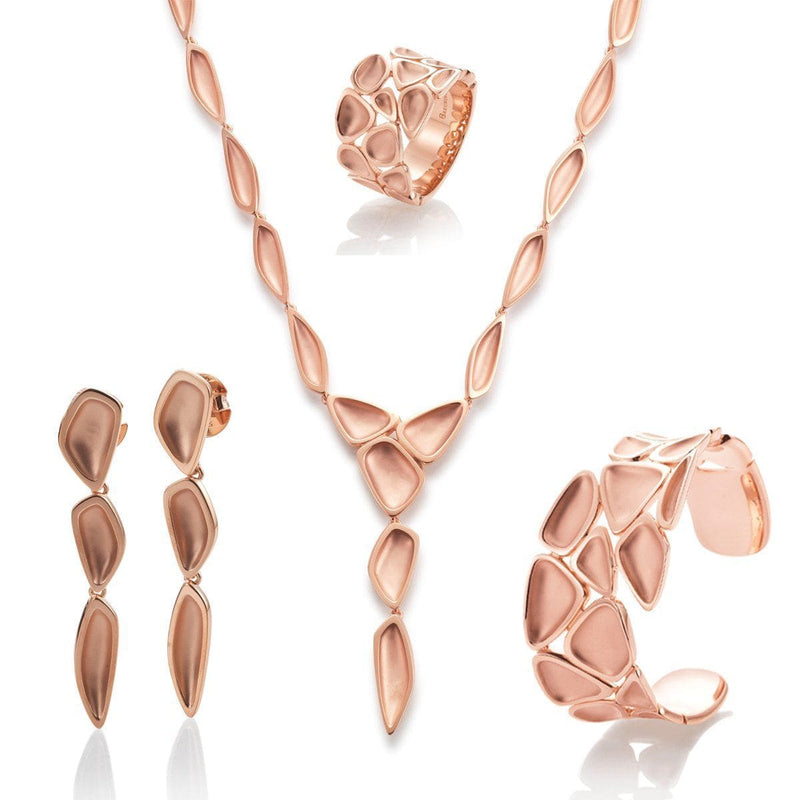 Rose Gold Plated Sterling Silver Necklace - 64/01208-Breuning-Renee Taylor Gallery