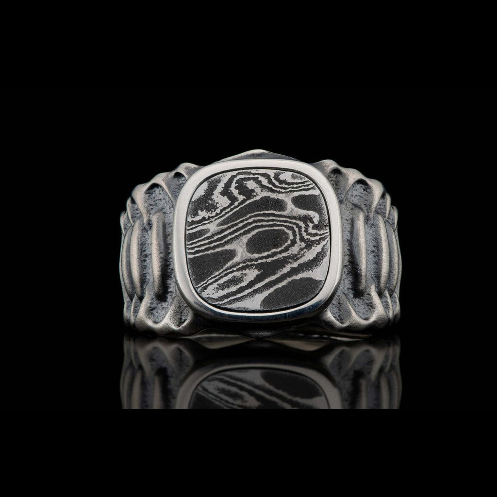 Men's Echelon Damascus Ring - Ring 7 DAM-William Henry-Renee Taylor Gallery
