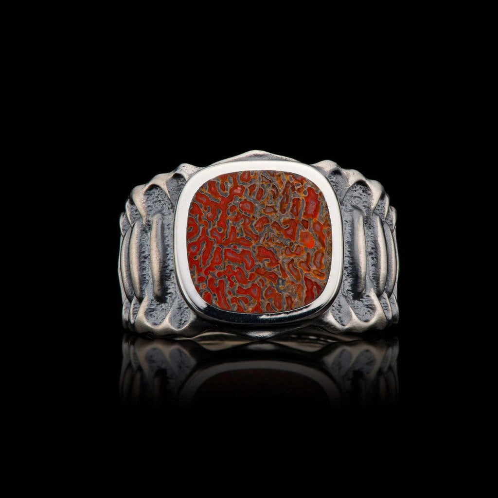 Men's Echelon Dinosaur Bone Ring - Ring 7 DB-William Henry-Renee Taylor Gallery