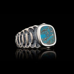 Men's Echelon Turquoise Ring - Ring 7 TQ-William Henry-Renee Taylor Gallery