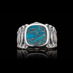 Men's Echelon Turquoise Ring - Ring 7 TQ-William Henry-Renee Taylor Gallery