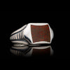 Men's Sleek Dinosaur Bone Ring - Ring 8 DB-William Henry-Renee Taylor Gallery