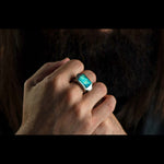 Men's Sleek Labradorite Ring - Ring 8 LAB-William Henry-Renee Taylor Gallery