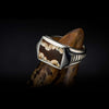 Men's Sleek Mammoth Tooth Ring - Ring 8 MT-William Henry-Renee Taylor Gallery