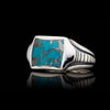 Men's Sleek Turquoise Ring - Ring 8 TQ-William Henry-Renee Taylor Gallery