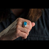 Men's Sleek Turquoise Ring - Ring 8 TQ-William Henry-Renee Taylor Gallery