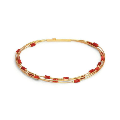 Robina Red Coral Bracelet - 62510296-Bernd Wolf-Renee Taylor Gallery