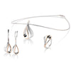 Rose Gold Plated Sterling Silver Sapphire Pendant - 32/03258-Breuning-Renee Taylor Gallery