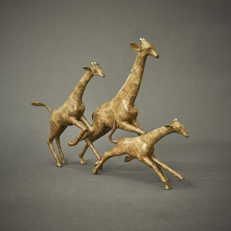 "Running Giraffes"-Loet Vanderveen-Renee Taylor Gallery