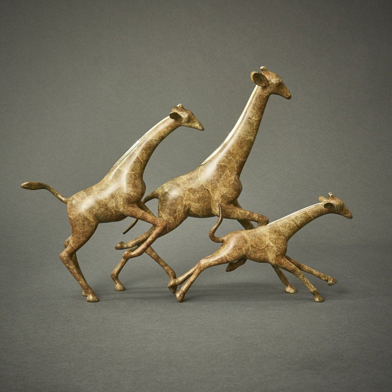 "Running Giraffes"-Loet Vanderveen-Renee Taylor Gallery