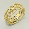 Shadow Narrow Band Diamond & Gold Ring - 40R1-1-1G-YG-Sarah Graham-Renee Taylor Gallery