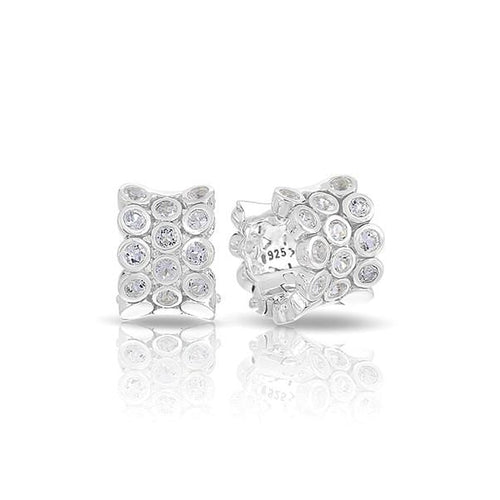 Shimmer Silver Earrings-Belle Etoile-Renee Taylor Gallery