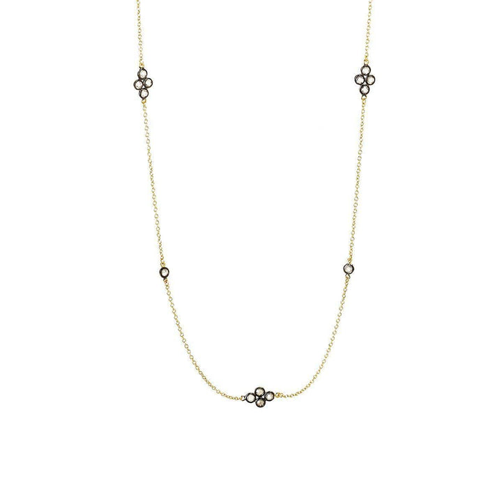 Signature Four Point Station Necklace - YRZ070055-40-Freida Rothman-Renee Taylor Gallery