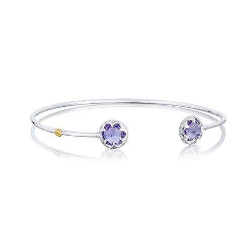 Silver Round Amethyst Bangle - SB20101-Tacori-Renee Taylor Gallery