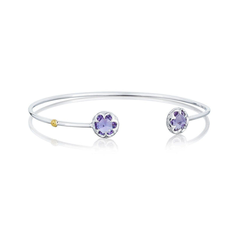 Silver Round Amethyst Bangle - SB20101-Tacori-Renee Taylor Gallery