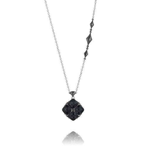Silver Black Onyx Necklace - SN16319-Tacori-Renee Taylor Gallery