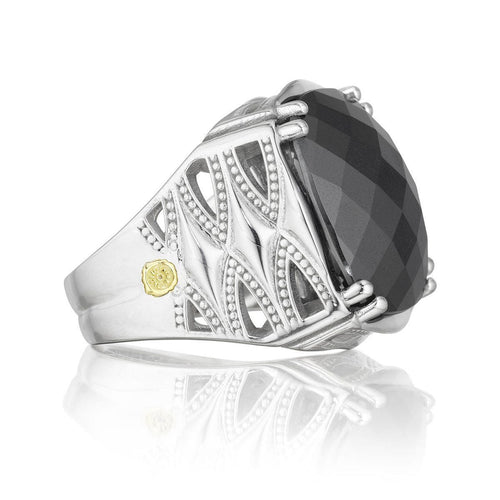 Silver Hematite Classic Rock Ring - SR13132-Tacori-Renee Taylor Gallery