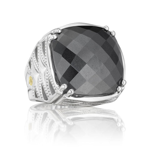 Silver Hematite Classic Rock Ring - SR13132-Tacori-Renee Taylor Gallery