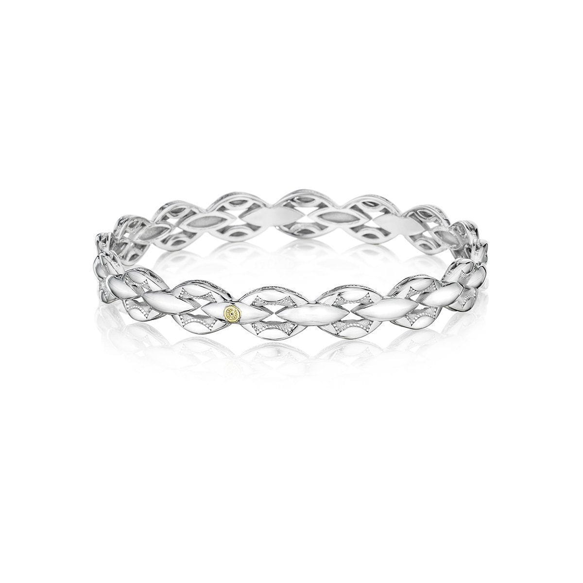 Promise Bracelet Round, Yellow Gold and Silver - Gemstone Bracelets -  Gemstones