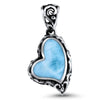 Sirena Heart Necklace - Nsire00-00-Marahlago Larimar-Renee Taylor Gallery