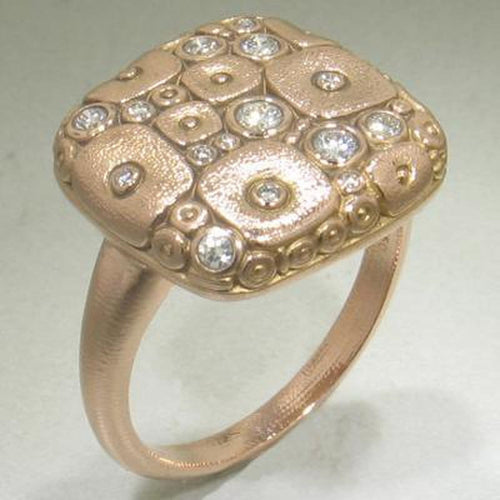 18K Soft Mosaic Diamond Ring - R-138RD-Alex Sepkus-Renee Taylor Gallery