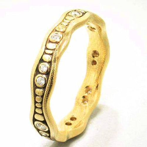 18K Sparkling Stream Diamond Band - R-124-Alex Sepkus-Renee Taylor Gallery