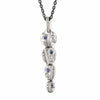 Palladium Cascade Sapphire & Diamond Pendant - M-127ZS-Alex Sepkus-Renee Taylor Gallery