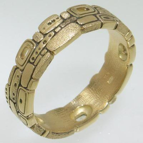 18K Stone Barn Band - R-169A-Alex Sepkus-Renee Taylor Gallery